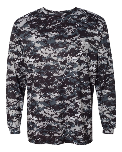 Badger 4184 Digital Camo Long Sleeve T-Shirt