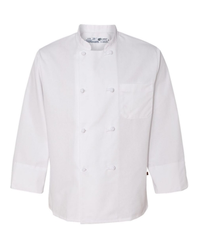 Chef Designs 0411L Eight Knot Button Chef Coat Long Sizes