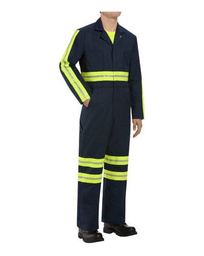 Red Kap CT10ENL Enhanced Visibility Action Back Coverall - Long Sizes