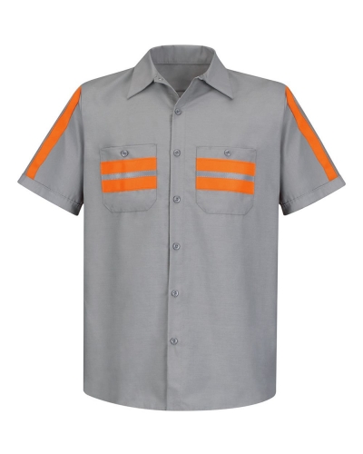 Red Kap SP24E Enhanced Visibility Industrial Work Shirt