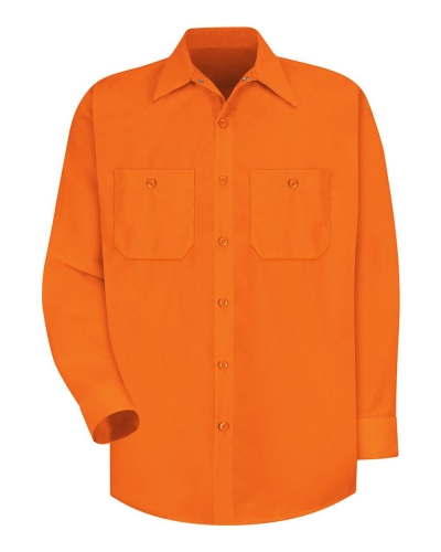 Red Kap SS14 Enhanced Visibility Long Sleeve Work Shirt