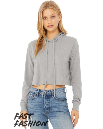 Bella + Canvas 8512 Fast Fashion Women’s Cropped Long Sleeve Hoodie
