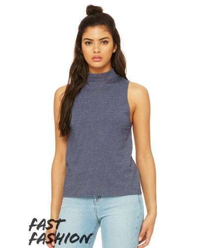 Bella + Canvas 6807 Fast Fashion Women's Mock Neck Tank