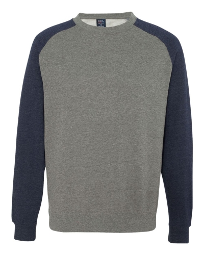 Independent Trading Co. IND30RC Fitted Raglan Crewneck Sweatshirt