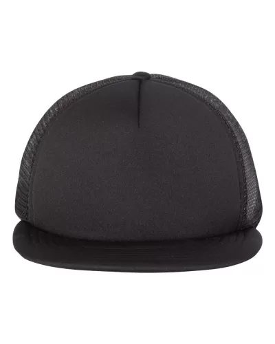 Mega Cap 6875 Foam Front Flat Bill Trucker Cap