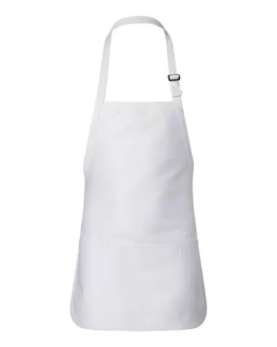Q-Tees Q4250 FULL-LENGTH Apron WITH Pouch Pocket