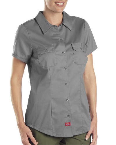 Dickies FS574 Ladies 5.25 oz. Short-Sleeve Twill Work Shirt