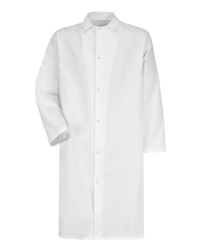 Red Kap 4006 Gripper - Front Butcher Frock - No Pockets