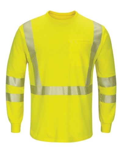 Bulwark SMK8 Hi-Visibility Lightweight Long Sleeve T-Shirt