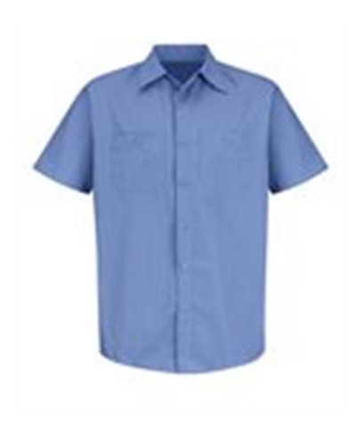 Red Kap SB22L Industrial Stripe Short Sleeve Work Shirt Long Sizes