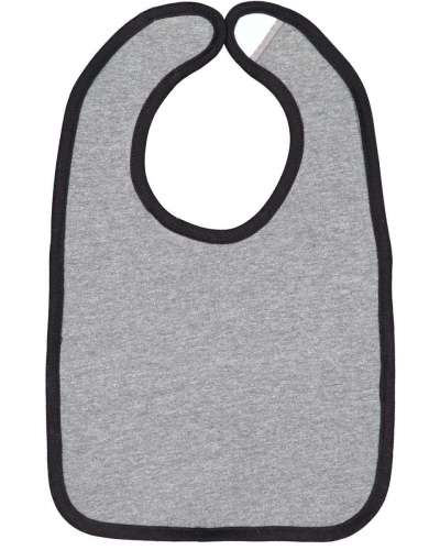 Rabbit Skins 1004 Infant Contrast Trim Premium Jersey Bib