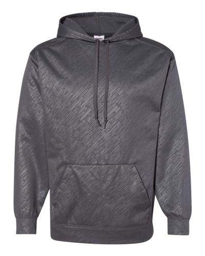 Badger 1431 Line Embossed Hooded Sweatshirt