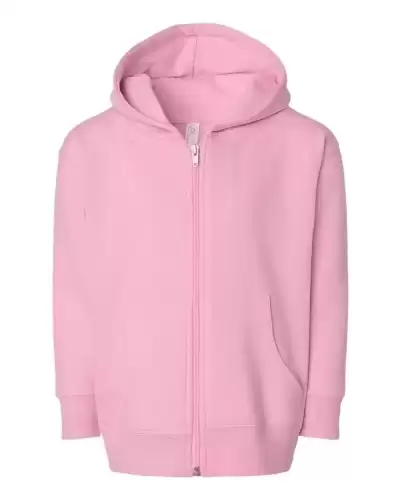 Rabbit Skins 3346 Toddler Full-Zip Fleece Hoodie Sweatshirt 2 Pack