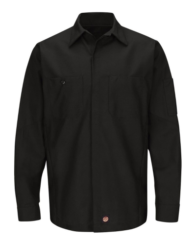 Red Kap SY10 Long Sleeve Automotive Crew Shirt