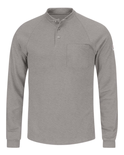 Bulwark SML2 Long Sleeve Henley Shirt- CoolTouch®2
