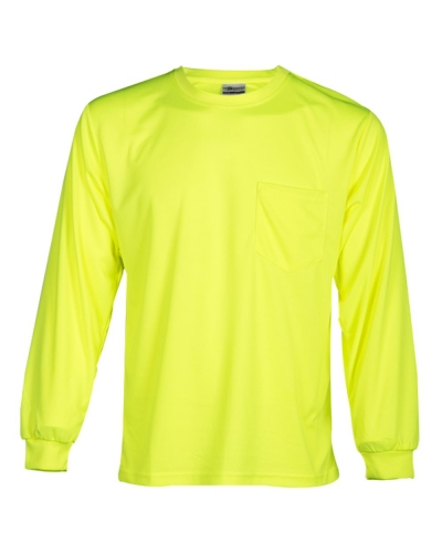 ML Kishigo 9122-9123 Microfiber Polyester Long Sleeve T-Shirt