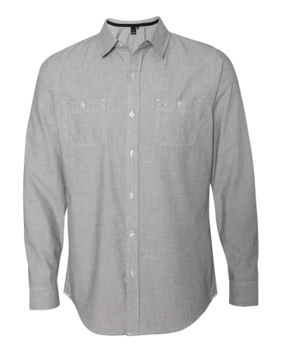 Burnside 8257 Mini-Check Long Sleeve Shirt