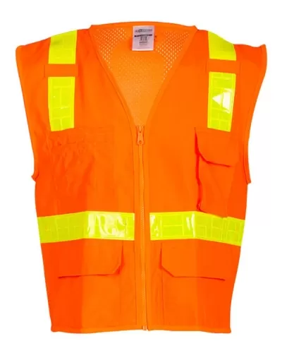 ML Kishigo 1207-1208A Oralite® Solid Front with Mesh Back Vest