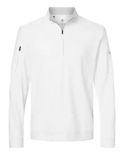 Adidas A295 Performance Textured Quarter-Zip Pullover