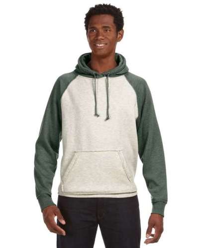 J America JA8885 Adult Vintage Heather Pullover Hood