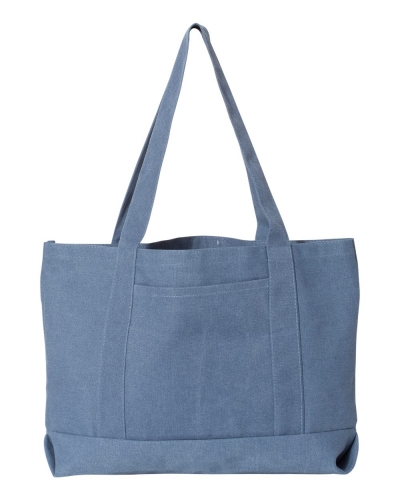Liberty Bags 8870 Pigment Dyed Premium 12 Ounce Canvas Gusseted Tote