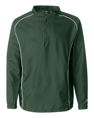 Rawlings 9715 Poly Dobby Quarter-Zip Pullover