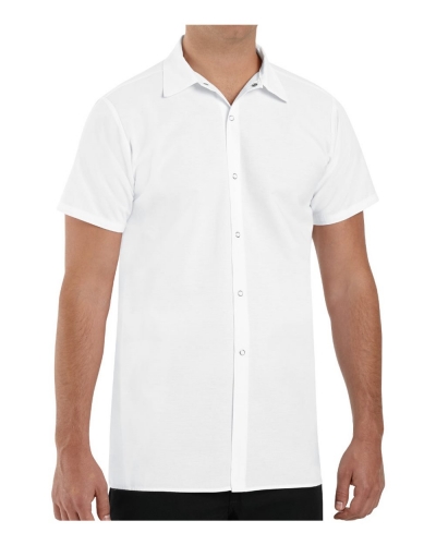 Chef Designs 5050L Poly/Cotton Cook Shirt Longer Length