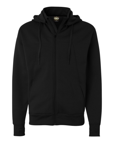 Independent Trading Co. EXP80PTZ Poly-Tech Full-Zip Hooded Sweatshirt