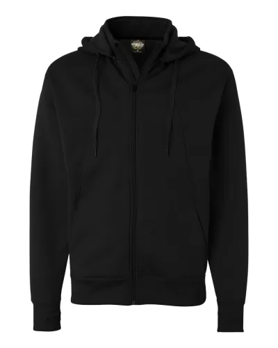 Independent Trading Co. EXP80PTZ Poly-Tech Full-Zip Hooded Sweatshirt
