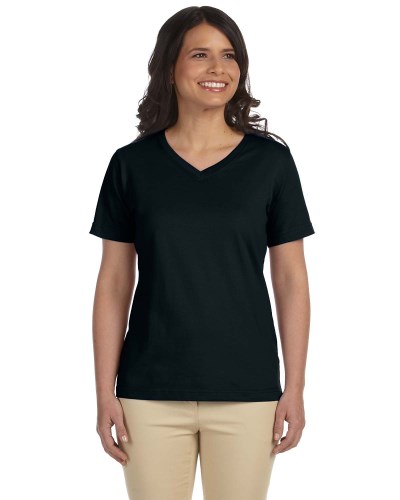 LAT L-3587 Ladies' V-Neck Premium Jersey T-Shirt