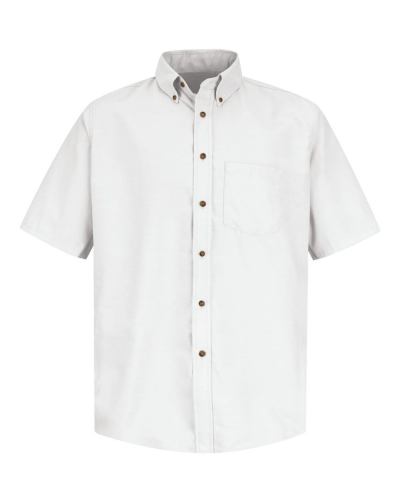 Red Kap SP80L Poplin Short Sleeve Dress Shirt - Long Sizes