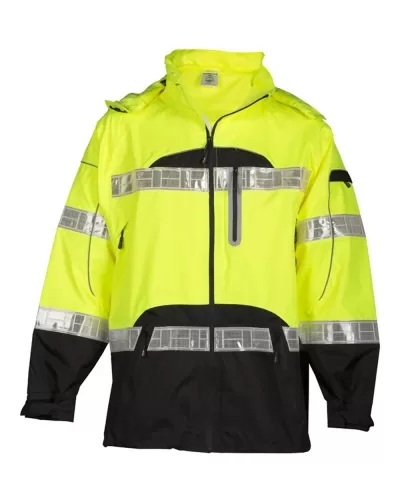 ML Kishigo RWJ106-107 Premium Black Series Rainwear Jacket