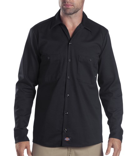 Dickies LL307T 6 oz. Tall Industrial Long-Sleeve Cotton Work Shirt