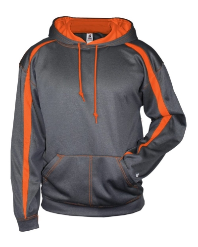 Badger 1467 Pro Heather Fusion Performance Fleece Hooded Pullover