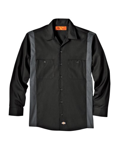 Dickies LL524 Unisex Industrial Color Block Long-Sleeve Shirt