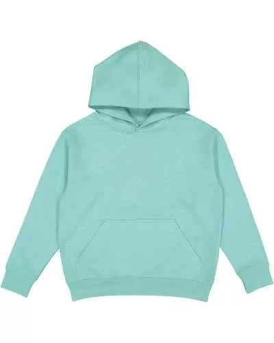 LAT 2296 Youth Fleece Hooded Pullover Sweatshirt With Pouch Pocket