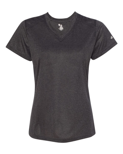 Badger 4362 Pro Women's Heather V-Neck T-Shirt