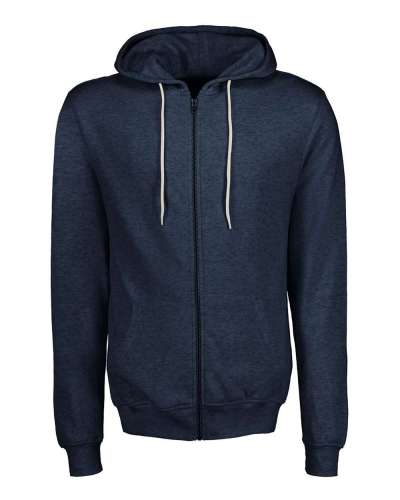 MV Sport 2349 Retro Heather Full-Zip Hooded Sweatshirt