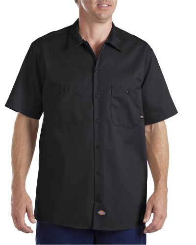 Dickies LS307 6 oz. Industrial Short-Sleeve Cotton Work Shirt
