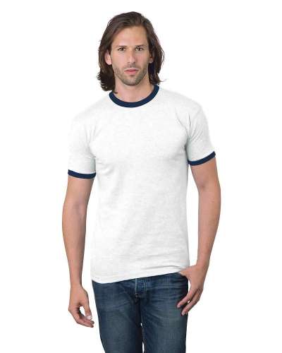 Bayside 1800 USA-Made Ringer T-Shirt