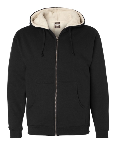 Independent Trading Co. EXP40SHZ Sherpa-Lined Full-Zip Hooded Sweatshirt