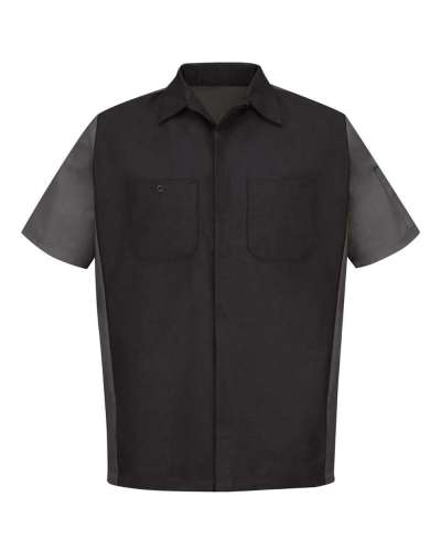 Red Kap SY20L Short Sleeve Automotive Crew Shirt Long Sizes