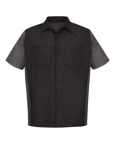 Red Kap SY20L Short Sleeve Automotive Crew Shirt - Long Sizes