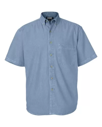 Sierra Pacific 0211 Denim Short Sleeve Shirt