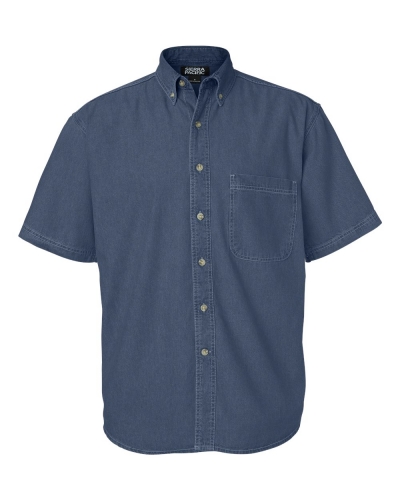 Sierra Pacific 6211 Denim Short Sleeve Shirt Tall Sizes