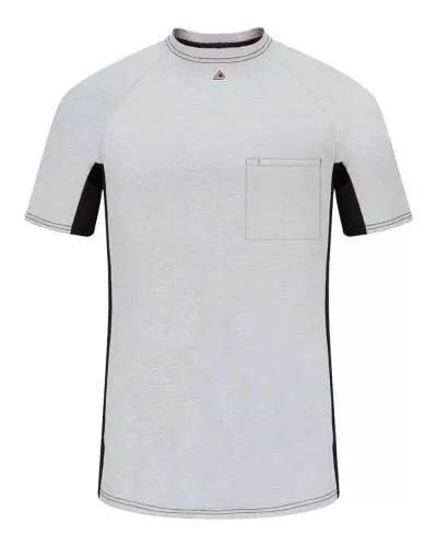 Bulwark MPS4 Short Sleeve FR Two-Tone Base Layer with Concealed Chest Pocket- EXCEL FR