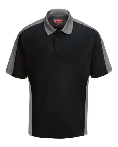 Red Kap SK54 Short Sleeve Performance Knit Two Tone Polo