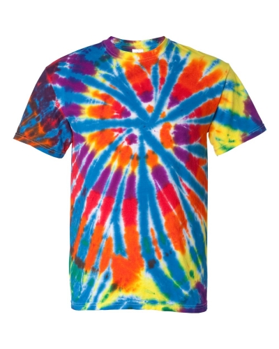 Dyenomite 200TD Rainbow Cut-Spiral Tie-Dyed T-Shirt