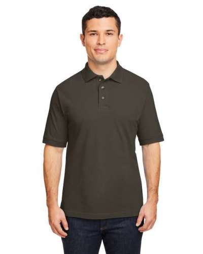 Harriton M200 Men's 6 oz. Ringspun Cotton Pique Short-Sleeve Polo