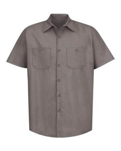 Red Kap SP24L Short Sleeve Work Shirt - Long Sizes
